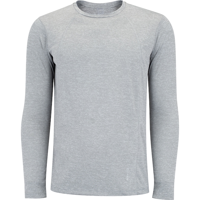 Camiseta Masculina Oxer Manga Long Flat Mescla - Foto 1