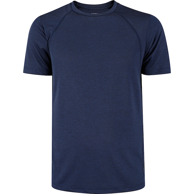 Camiseta Masculina Oxer Manga Curta Média Compressão Flat Mescla - Foto 1