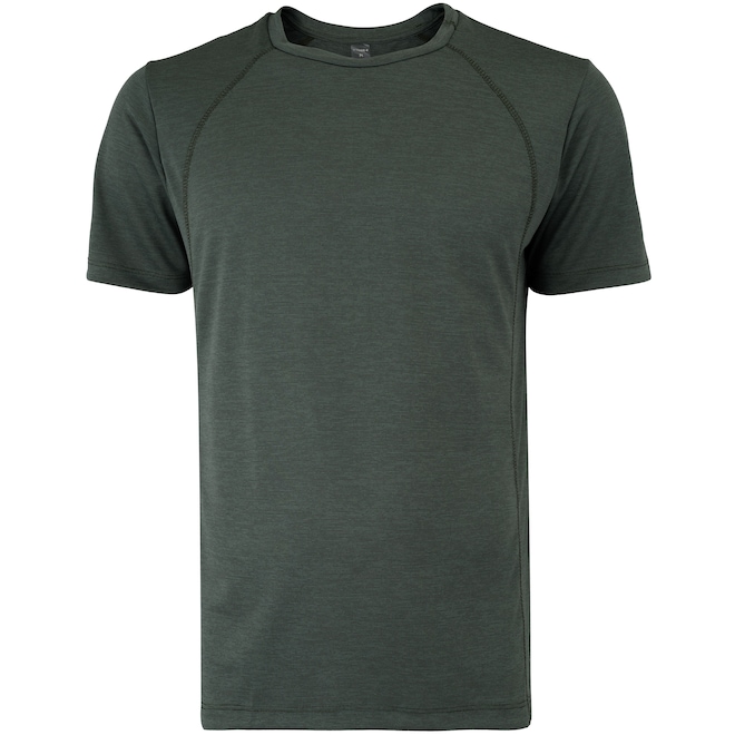 Camiseta Masculina Oxer Manga Curta Média Compressão Flat Mescla - Foto 1