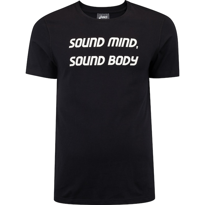 Camiseta Masculina ASICS Manga Curta Malha Box - Foto 1