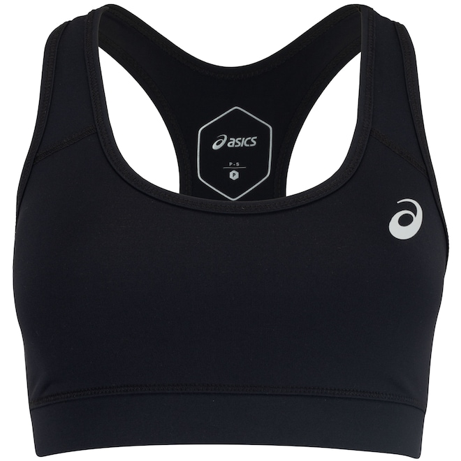 Top Fitness com Bojo Removível ASICS Basic Logo Média Sustentação Adulto - Foto 1