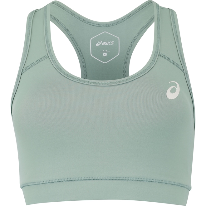 Top Fitness com Bojo Removível ASICS Basic Logo Média Sustentação Adulto - Foto 1