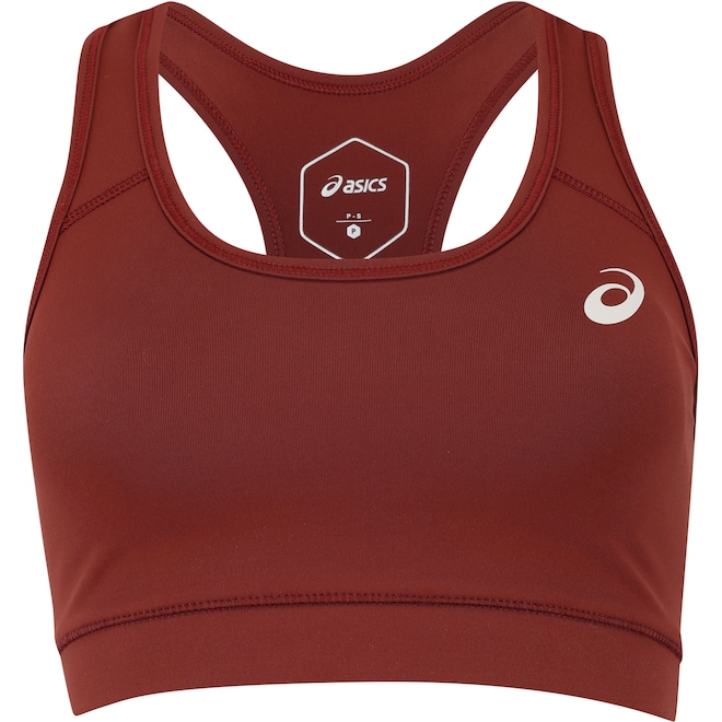 Top Fitness com Bojo Removível ASICS Basic Logo Média Sustentação Adulto - Foto 1