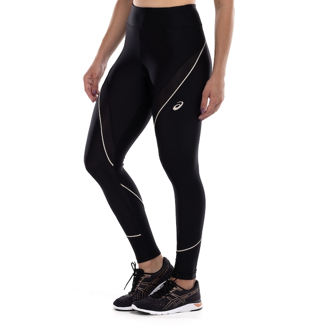 Calça Legging Feminina ASICS Recorte Mesh - Foto 1