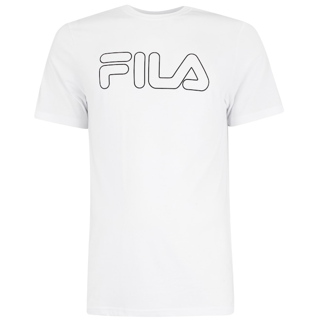 Camiseta Masculina Fila Manga Curta Letter Outline - Foto 1