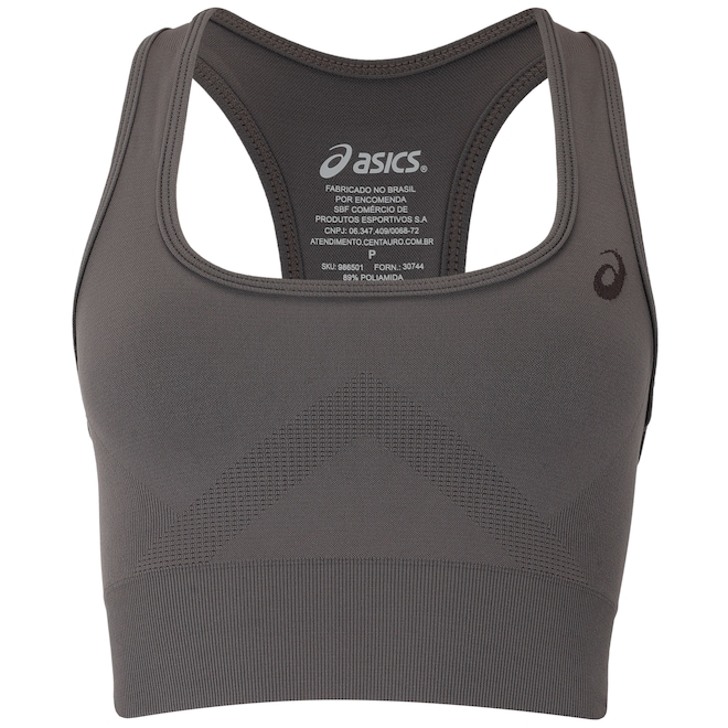 Top Fitness sem Bojo ASICS Alta Sustentação Seamless Fio Emana Adulto - Foto 1