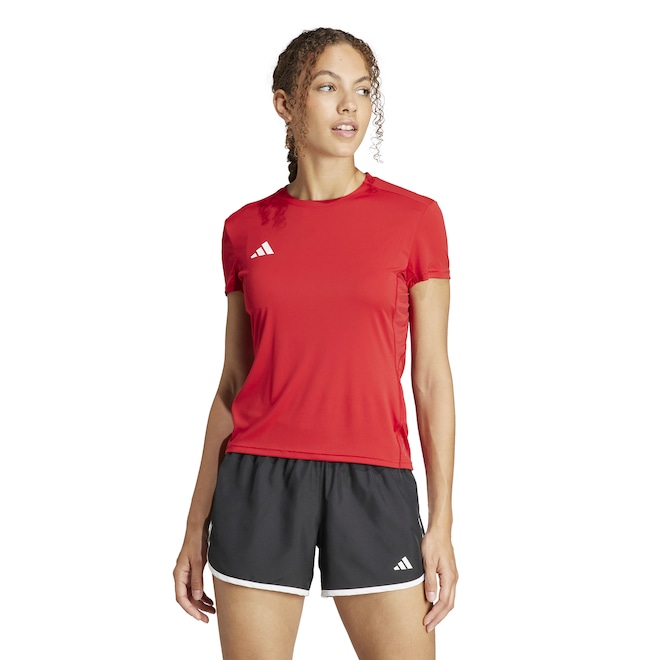 Camiseta Feminina adidas Manga Curta Adizero Essentials - Foto 1