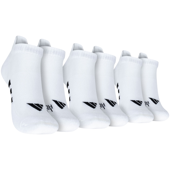 Kit de Meia adidas Cano Baixo 3 Pares Adulto - Foto 1