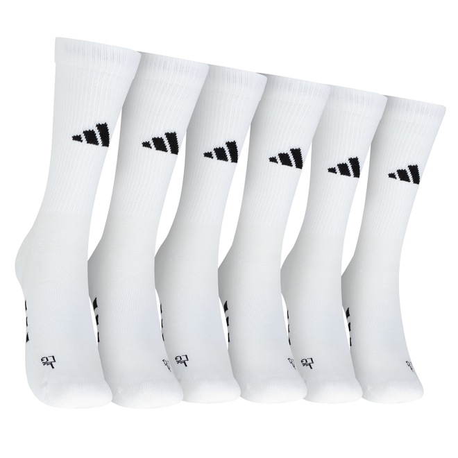 Kit de Meias adidas Cano Alto Performance Adulto 3 Pares - Foto 1