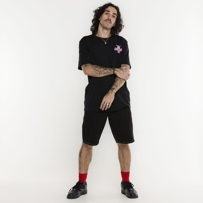 Camiseta HUF Manga Curta Paid in Full SS - Foto 1