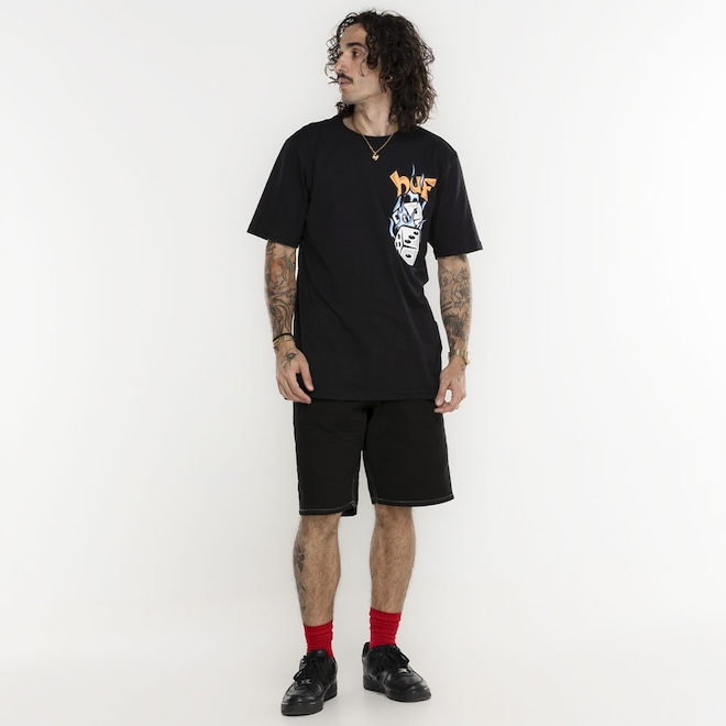 Camiseta HUF Manga Curta Dicey SS - Foto 1