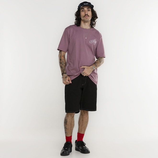 Camiseta HUF Manga Curta Feline Eye SS - Foto 1