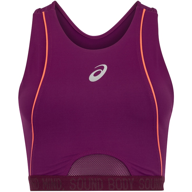 Top Fitness sem Bojo ASICS Alta Sustentação Sound Mind - Foto 1