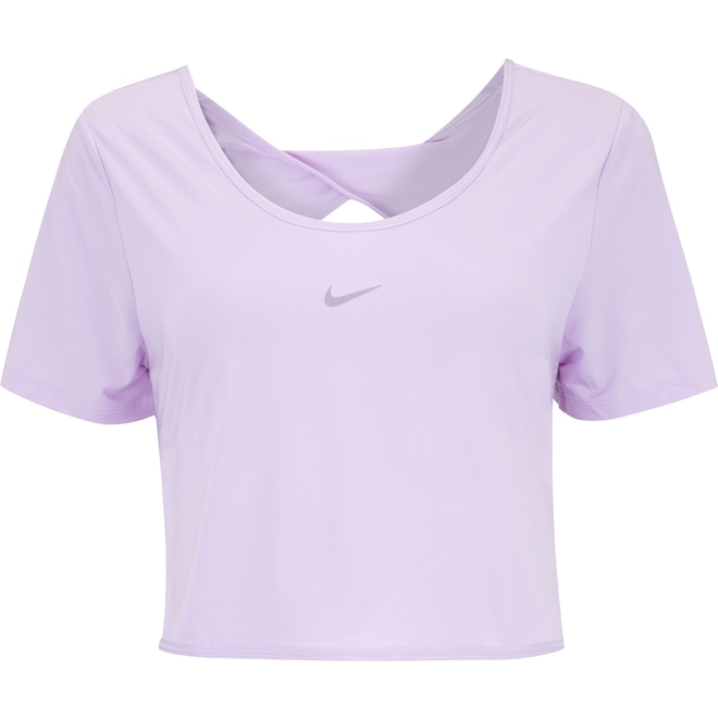 Camiseta Feminina Nike Manga Curta One Classic Dri-Fit TWST - Foto 1