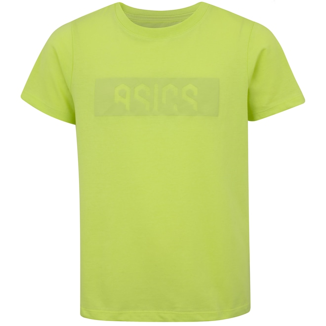 Camiseta Infantil ASICS Manga Curta Casual Cava Tradicional - Foto 1