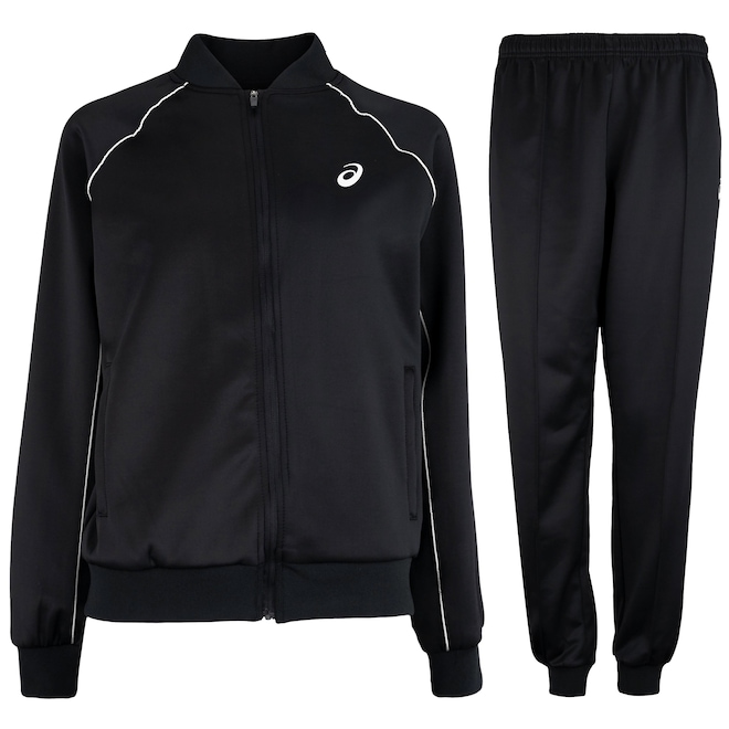 Conjunto de Agasalho Feminino ASICS Recortes Vivos - Foto 1