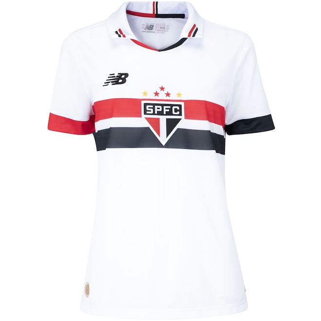 Camisa do São Paulo I 24 New Balance Feminina Torcedor - Foto 2
