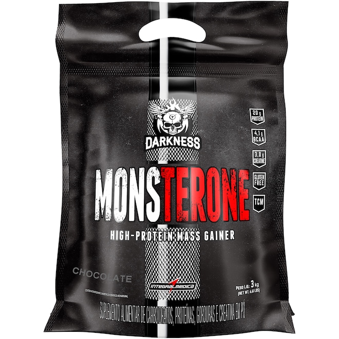 Hipercalórico Darkness Monsterone Chocolate - 3 Kg - Foto 1