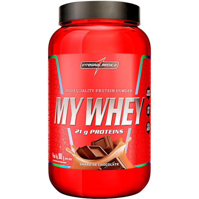 Whey Protein Integralmédica Shake de Chocolate 900g - Foto 1