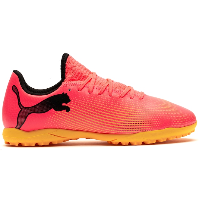 Chuteira Society Puma Future 7 Play Júnior - Foto 1