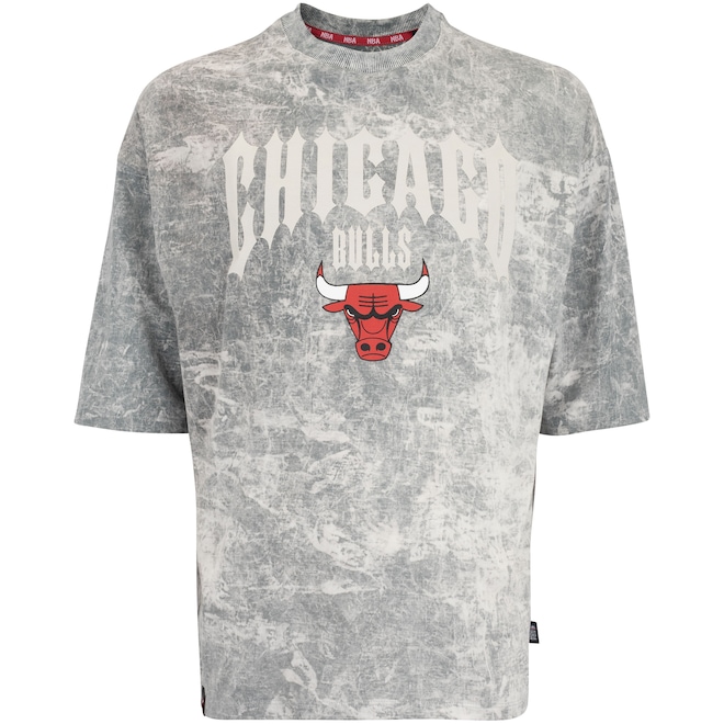 Camiseta do Chicago Bulls NBA Masculina Gothic Team - Foto 1