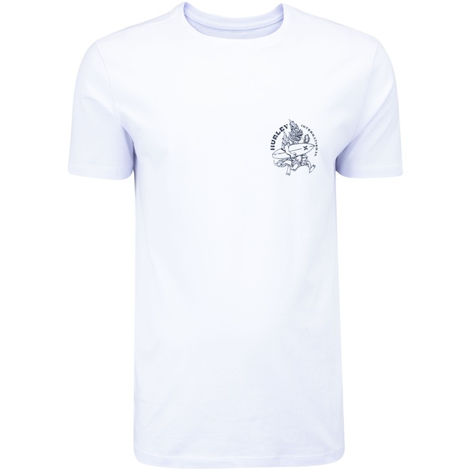 Camiseta Masculina Hurley Manga Curta Silk Surf - Foto 2