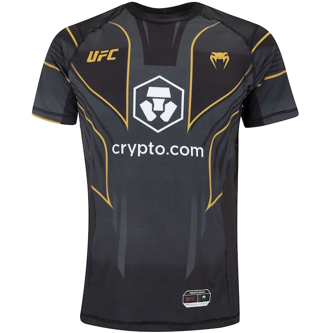 Camiseta Masculina UFC Venum Manga Curta Fight Night Walkout - Foto 1