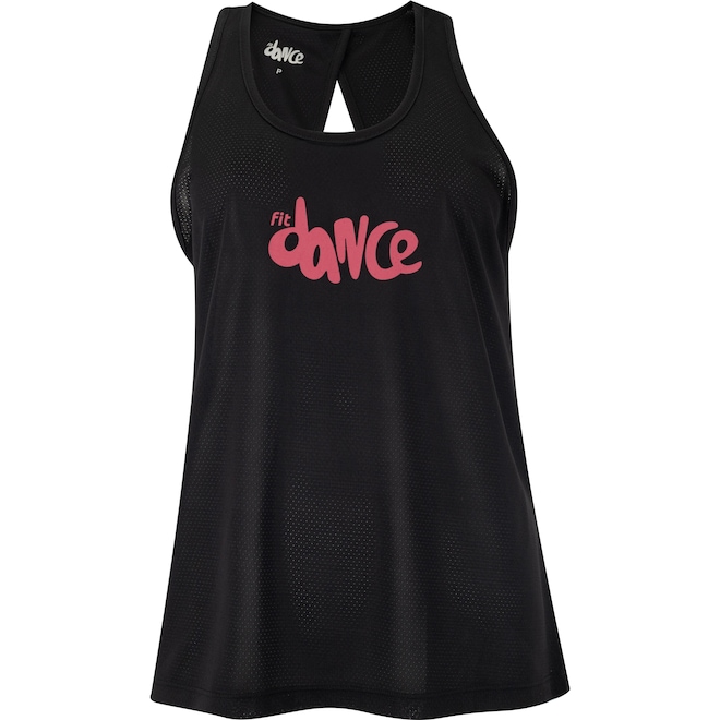 Camiseta Regata Feminina Fit Dance Transpassada - Foto 1