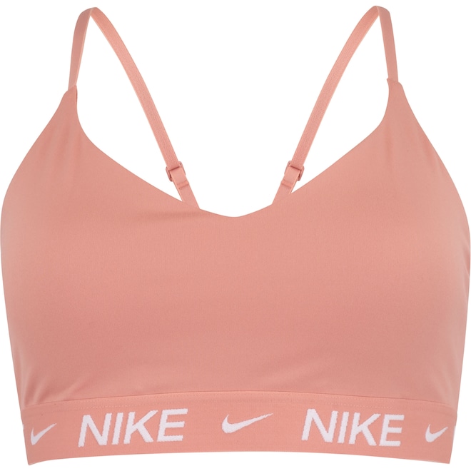 Top Fitness com Bojo Nike Baixa Sustentação Dri-Fit Indy SPT BRA - Foto 1