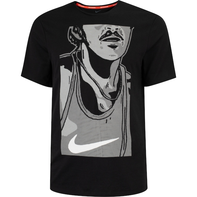 Camiseta Masculina Nike Manga Curta Run Energy Ris - Foto 1