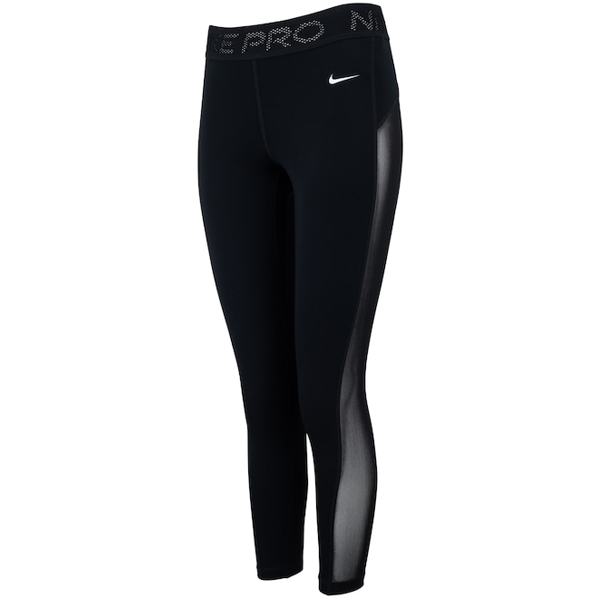 Calça Feminina Nike Dri-fit 7/8 Mesh Tight - Foto 1