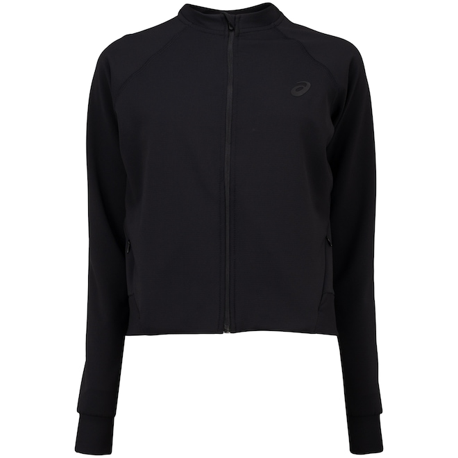 Jaqueta Feminina ASICS Malha Rib Bolso Seguro - Foto 1