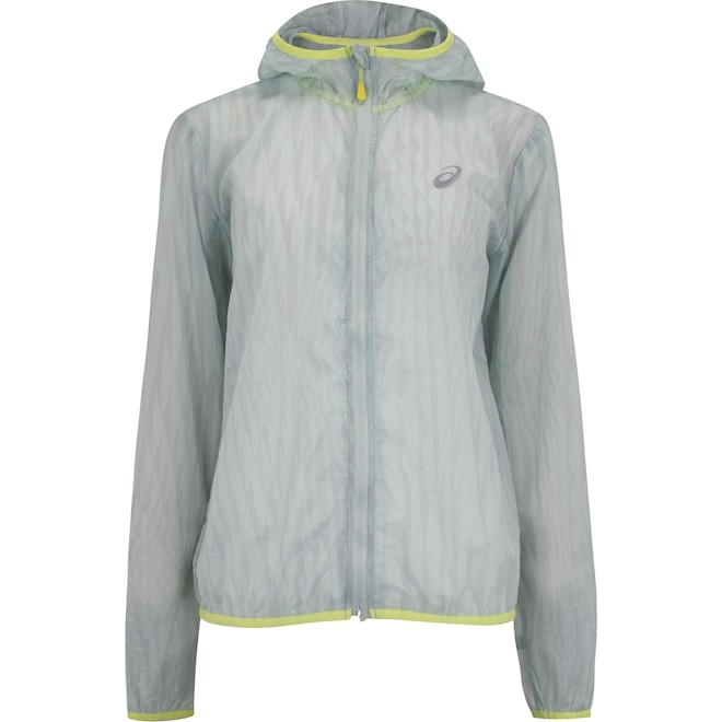 Jaqueta Corta-Vento Feminina ASICS com Capuz Origami Packable - Foto 1