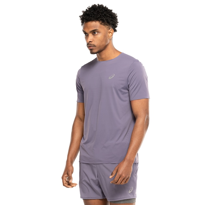 Camiseta Masculina ASICS Manga Curta Selada Respirável - Foto 2
