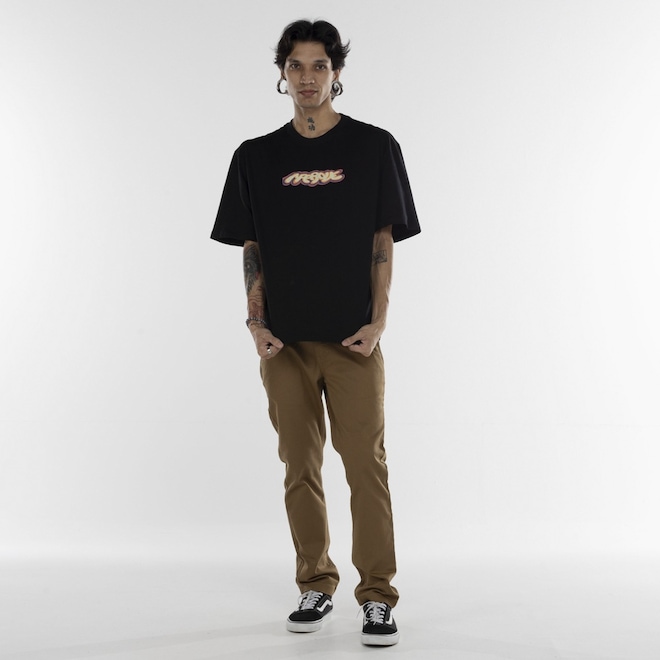 Camiseta Approve Manga Curta Over Blur Dog - Foto 1