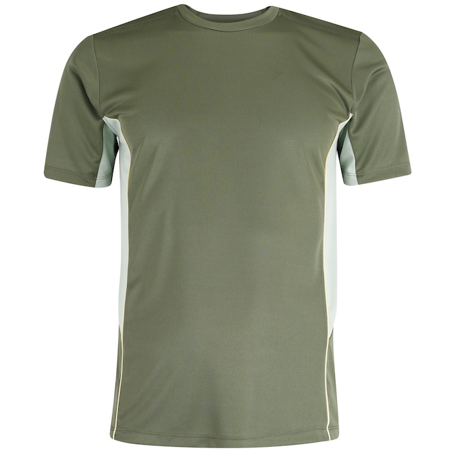 Camiseta Masculina Oxer Manga Curta Recorte com Vivo - Foto 1