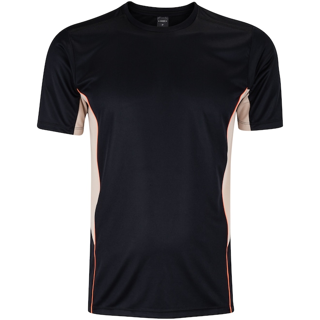 Camiseta Masculina Oxer Manga Curta Recorte com Vivo - Foto 1