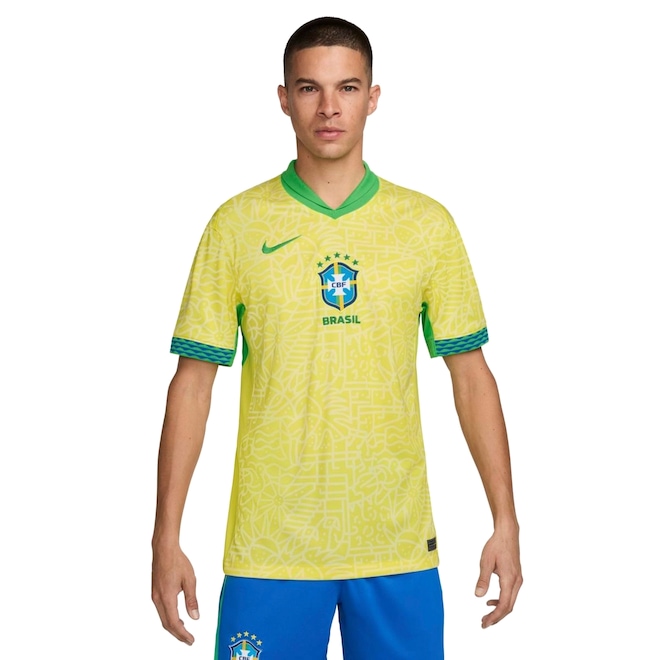 Camisa da Seleção do Brasil I 24 Nike Masculina Torcedor - Foto 1