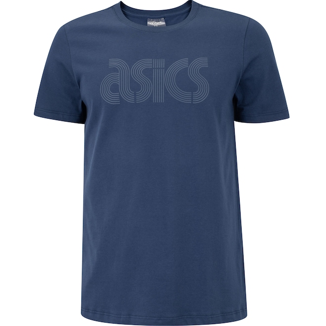 Camiseta Masculina ASICS Manga Curta Box Logo - Foto 1