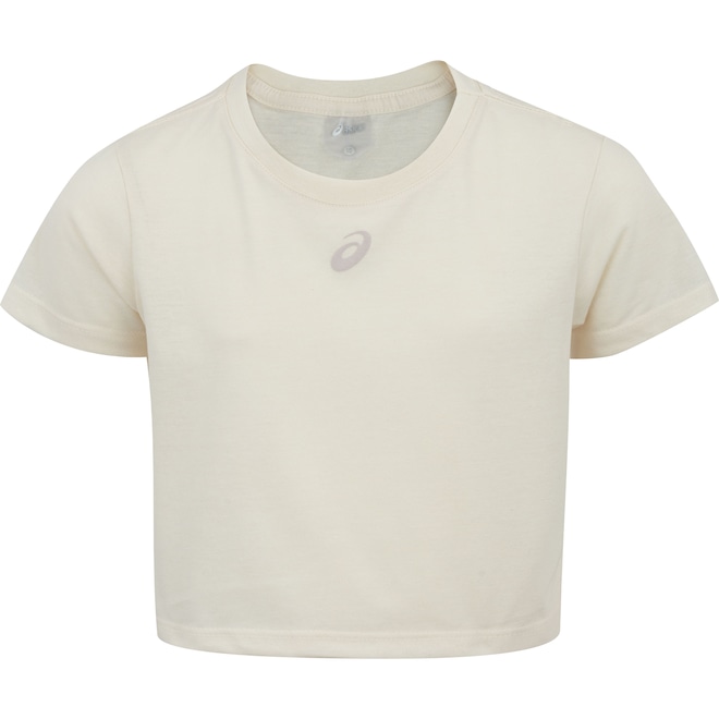 Blusa Cropped Infantil ASICS Manga Curta - Foto 1