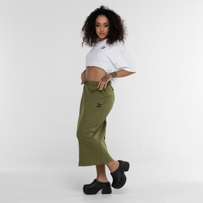 Saia Puma Classics Ribbed Midi Skirt - Foto 1