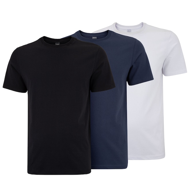 Kit de Camisetas Masculina Oxer Antiodor 3 Unidades - Foto 1