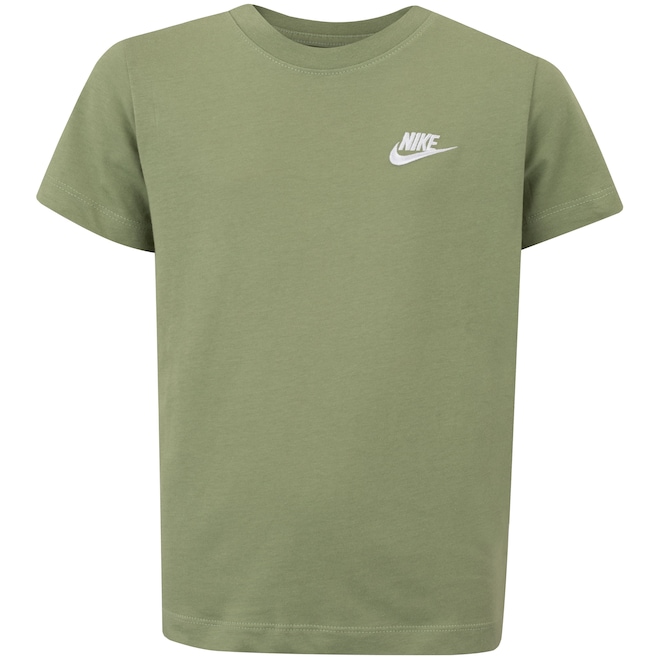 Camiseta Juvenil Nike Manga Curta Sportswear Embroidered Future - Foto 1