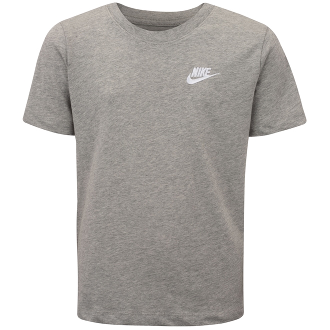 Camiseta Juvenil Nike Manga Curta Sportswear Embroidered Future - Foto 1