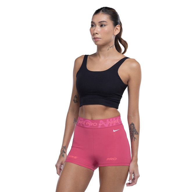 Top Fitness Sem Bojo Nike Baixa Sustentação Wide Rib Bra Adulto - Foto 2