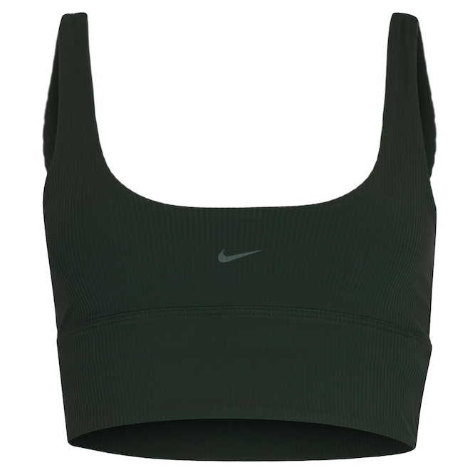 Top Fitness Sem Bojo Nike Baixa Sustentação Wide Rib Bra Adulto - Foto 1