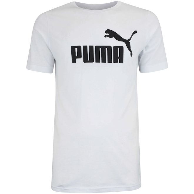 Camiseta Masculina Puma Manga Curta ESS Tee Logo - Foto 1