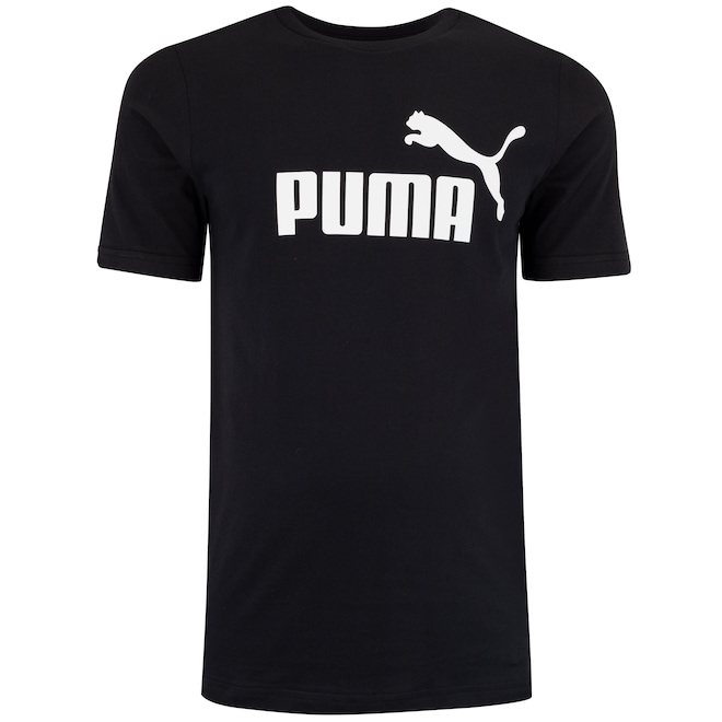Camiseta Masculina Puma Manga Curta ESS Tee Logo - Foto 1