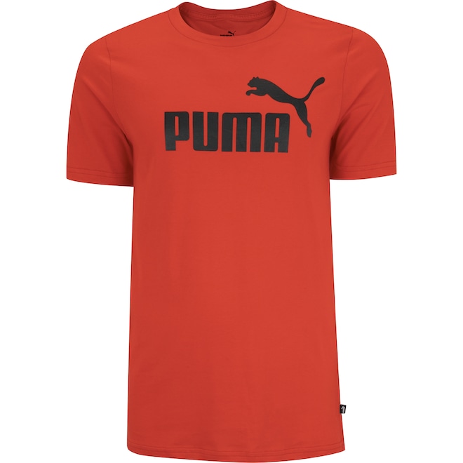 Camiseta Masculina Puma Manga Curta ESS Tee Logo - Foto 1