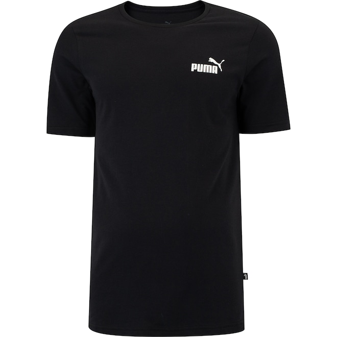 Camiseta Masculina Puma Manga Curta Small Logo ESS - Foto 1
